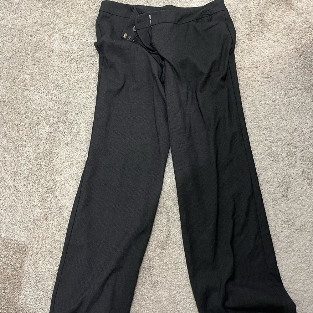 Classic Gray Textured Dress Pants